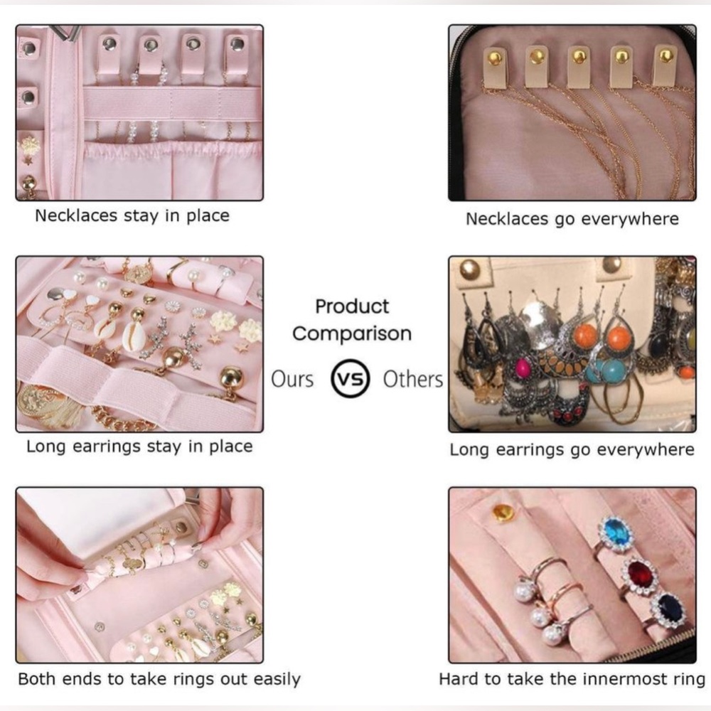BAGSMART Travel Jewelry Organizer - Picture 3 of 7
